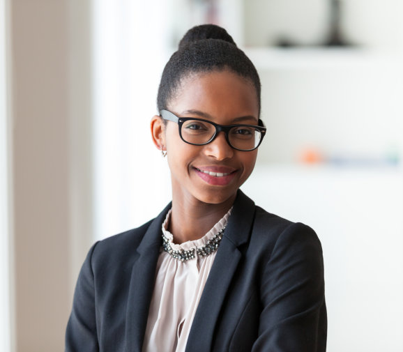 woman smiling