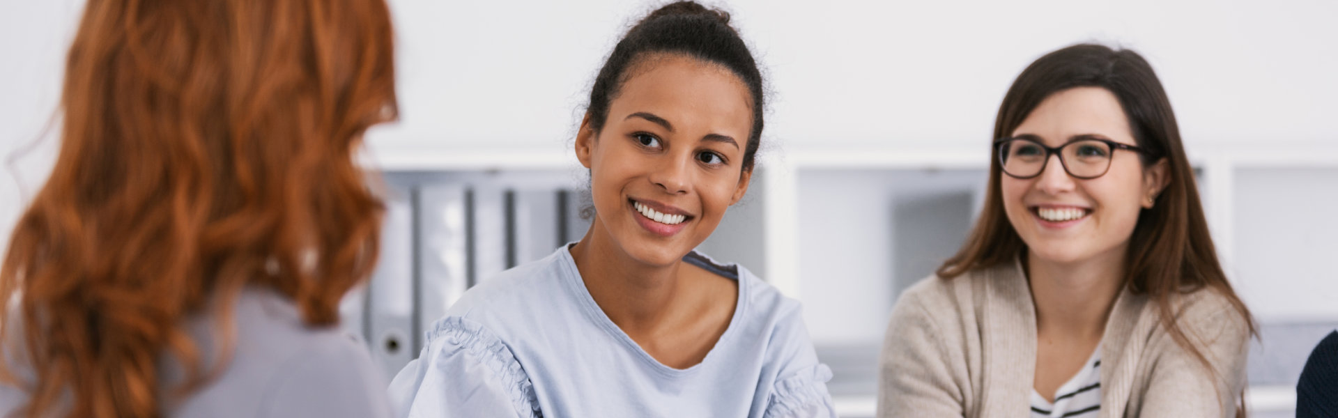 woman patient smiling